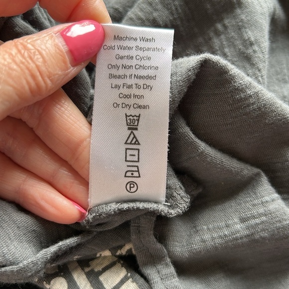 Kyla Seo Rena Dress Tree of Life Celestial Sun Moon Eye Mandala Grey Boho Sz XS - Picture 12 of 14